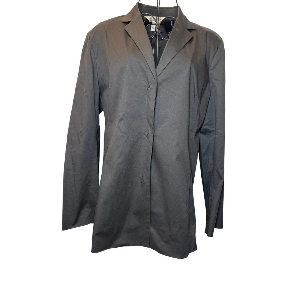 Uniform John Paul Richard Vintage Womens Black 3-Button Blazer Jacket Size 12